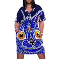thumbnail image 2 of GOIC CAT: Vestido de bolsillo suelto con estampado psicodélico decorativo abstracto vintage de Louis Wain, vestidos de mujer de lujo, 2 of 7