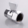 KES Shower Head ShutOff Valve Brass with Metal Handle, Polished Chrome