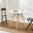 thumbnail image 2 of Mesa Redonda EKE Life Home GC-020 Minimalista Moderna Vintage Blanco, 2 of 5