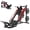 Black and red-US, variant on COZONY 2-in-1 Leg Press Hack Squat Machine with Linear Bearing & Calf Block, Full Lower Body Workout Machine for Home Gym,Black