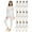 12 Pack Off-white, variant on BILLIONHATS Wholesale Bulk 2pc Thermal Sets for Woman, Base Layer Long Johns Underwear, Top & Bottom, Cotton, Solid Colors 12pk, 18pack