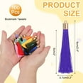 thumbnail image 2 of Uxcell 100 Pcs Flecos para Marcadores con Tapa Dorada 2.4" Flecos para DIY Púrpura, 2 of 6