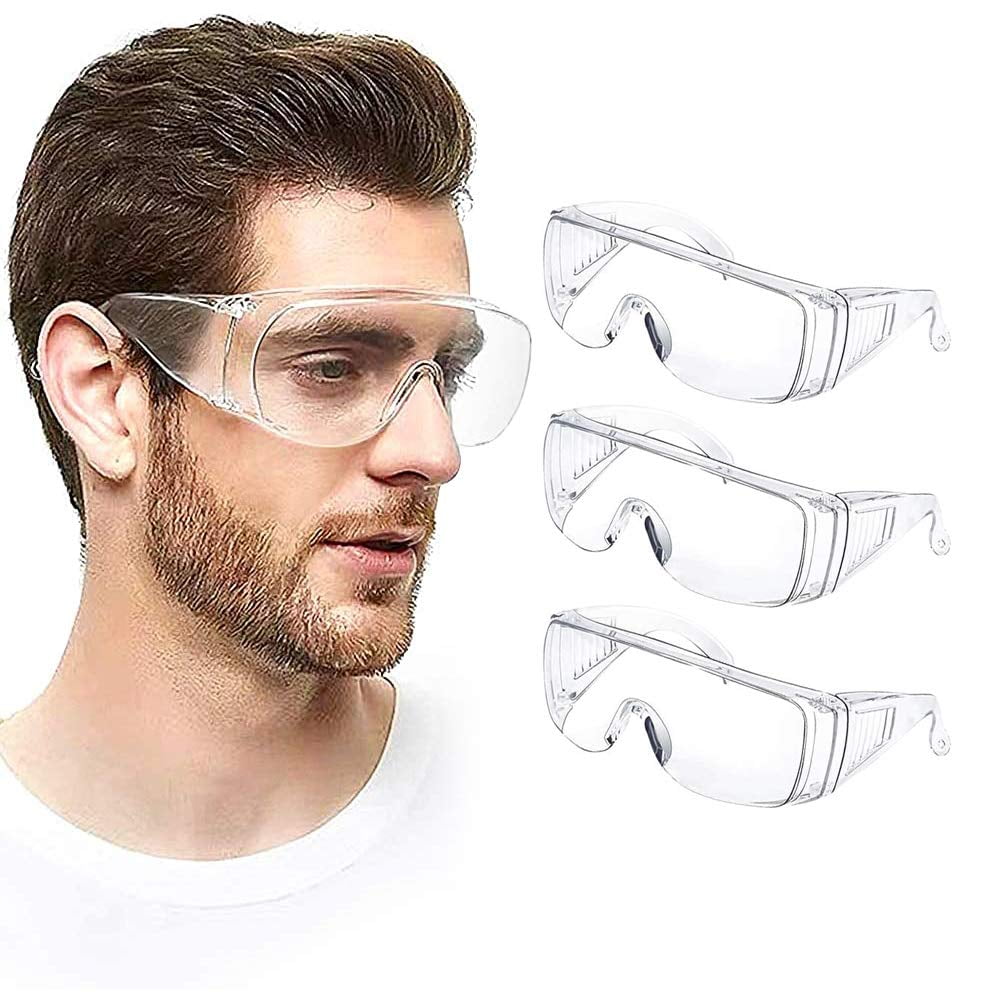 Safety Goggles Over Glasses (Pack of 3) Medical Goggles eye protection  Goggles Shooting Glasses Splash proof Chemical Splash Impact Resistant  Enclosed Anti-Scratch Anti-Fog Anti-Dust Anti-UV - Walmart.com