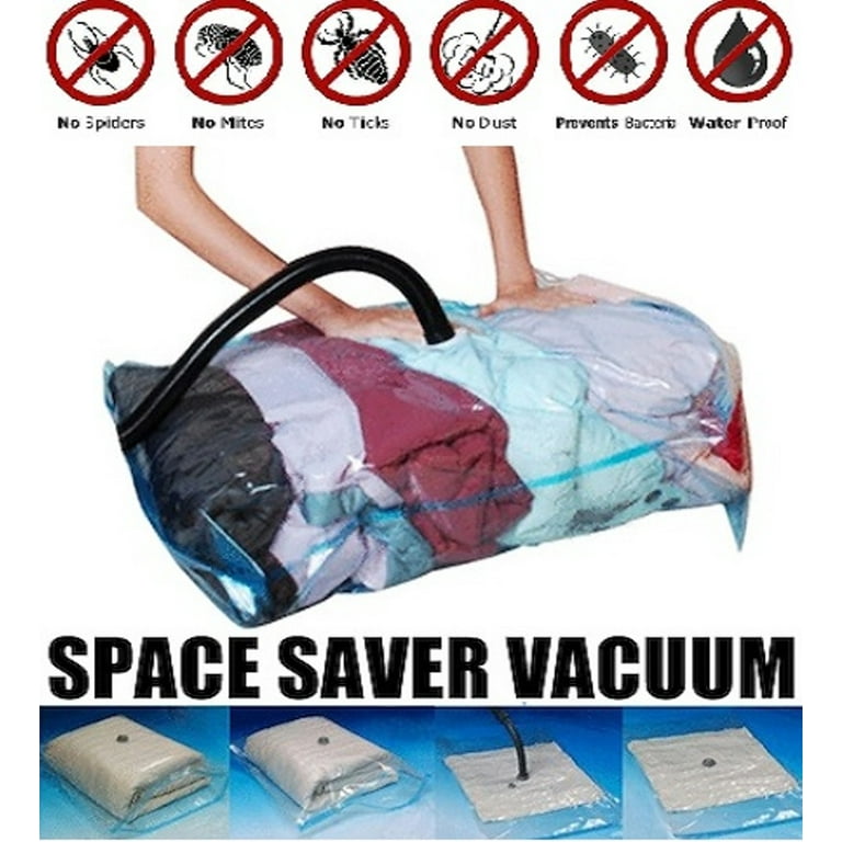 Pack Of 4 Ziplock Space Bags Vacuum Seal Storage * 2 Large 21.5 X