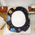 thumbnail image 5 of Manfei Cute Cartoon Planet Twin Sheet Sets,Kawaii Sun Twin Fitted Sheet,Colorful Universe Galaxy Flat Sheet For Boys Teens,Super Cozy Room Decor,3 Pieces, 5 of 7