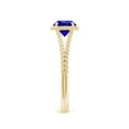 thumbnail image 3 of Angara Natural 0.9 Ct. Tanzanite Solitaire Ring in 14K Yellow Gold for Women (Ring Size: 3.5), 3 of 9