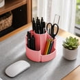 thumbnail image 5 of Virelaxpo Rotating Desk Organizer with Multiple Compartments, 360-Degree Rotating Base for Office Desk and Home, Pen Holder and Storage Container for Stationery, 5 of 8