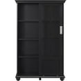 thumbnail image 3 of Aaron Lane Bookcase with Sliding Glass Doors, Black, 3 of 9