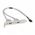 thumbnail image 5 of FVH PCI-E USB 2.0 A type Female Screw to Motherboard 9p header cable with bracket, 5 of 7
