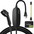 thumbnail image 1 of Cargador para vehículo eléctrico ELEGRP Nivel 1/2 16 A cable de 7,5 m 110 V-240 V, 1 of 9