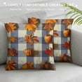 thumbnail image 3 of PHYHOO  Fall Buffalo Plaid Pumpkin Maple Leaves Pillow Covers Thanksgiving Decorations Autumn Farmhouse Outdoor Cushion Cases for Sofa Couch Home Decor, 3 of 5