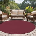 thumbnail image 5 of Red Solid Color Round Area Rugs Collection 7', Aesthetics Contemporary Luxury Non Slip Indoor Circular Throw Runner Rug Floor Mat Carpet for Living Room Dining Table Bedroom Nursery, 5 of 9