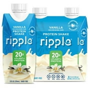 Ripple Vanilla Vegan Protein Shake, Shelf Stable, 4 Pack