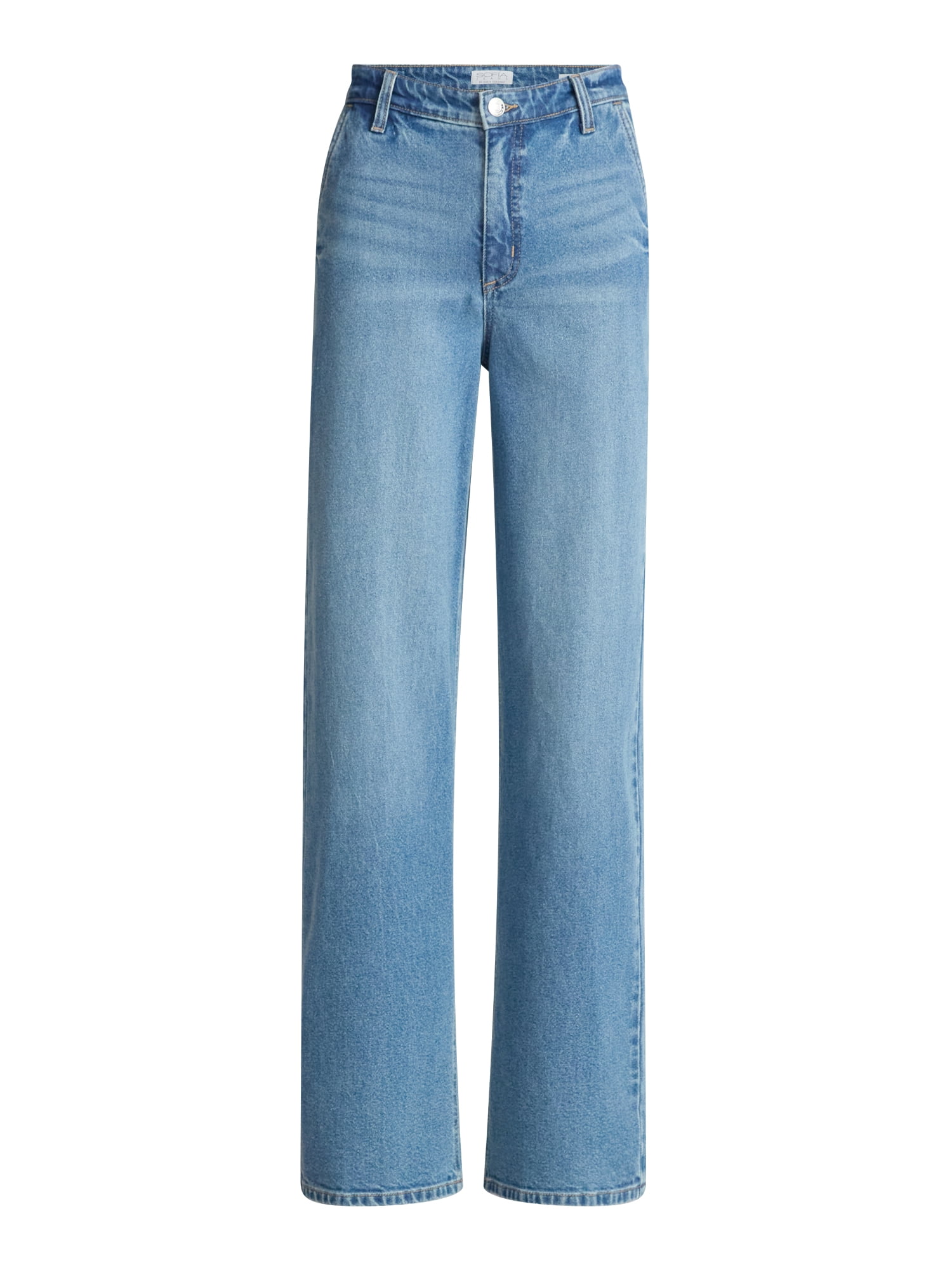 Sofia by Sofia Vergara Women's Diana Relaxed High Rise Straight Jeans, 30", 32.5" and 34" Inseams, Sizes 0-28