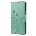 thumbnail image 2 of For Samsung Galaxy S25 Ultra Wallet Case,Cute Embossed Butterfly & Flower Patterned Flip Premium PU Leather [Flip Kickstand] [Card Slots] [Wrist Strap] [Magnetic Closure] Phone Cover, Mint, 2 of 6