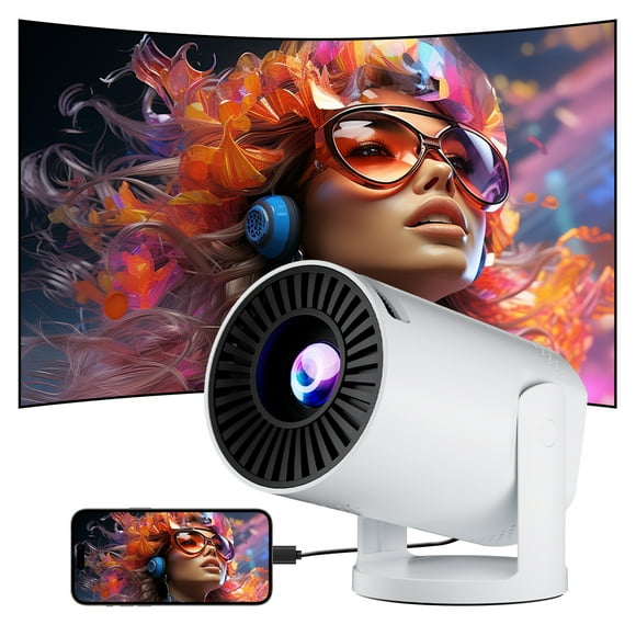 Salange Native 720p Support 1080p Mini Projector, Phone Projector for Home Theater, Movie, Outdoor