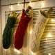 thumbnail image 3 of 3 pares de medias navideñas suaves y grandes con nombre personalizado, medias navideñas familiares para chimenea, decoración de fiestas navideñas, rojo, morado, verde y blanco, 3 of 3