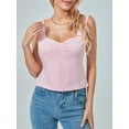 thumbnail image 5 of Lamuusaa Women Solid Color Camisoles Sleeveless Tops Summer Slim Navel Vests Crop Tops Streetwear, 5 of 9