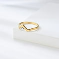 thumbnail image 3 of PAURO Men's Stainless Steel Minimalist Elegant Unique Design Two Tone Ring Gold Size 10, 3 of 5