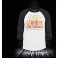 thumbnail image 2 of Shop4Ever Men's Dad Grandpa Great Grandpa I Keep Getting Better Raglan Baseball Shirt XXX-LargeWhite/Black, 2 of 4
