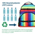 thumbnail image 4 of Wildkin Kids Rainbow Stripe ECO rPET Next Gen Backpack - 17 Inch / 18L, 4 of 8