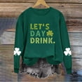 thumbnail image 4 of Ruimatai Womens St. Patrick's Day Green Sweatshirts Long Sleeve Shamrock Graphic Shirts Casual Crew Neck Irish Pullover Tops, 4 of 6