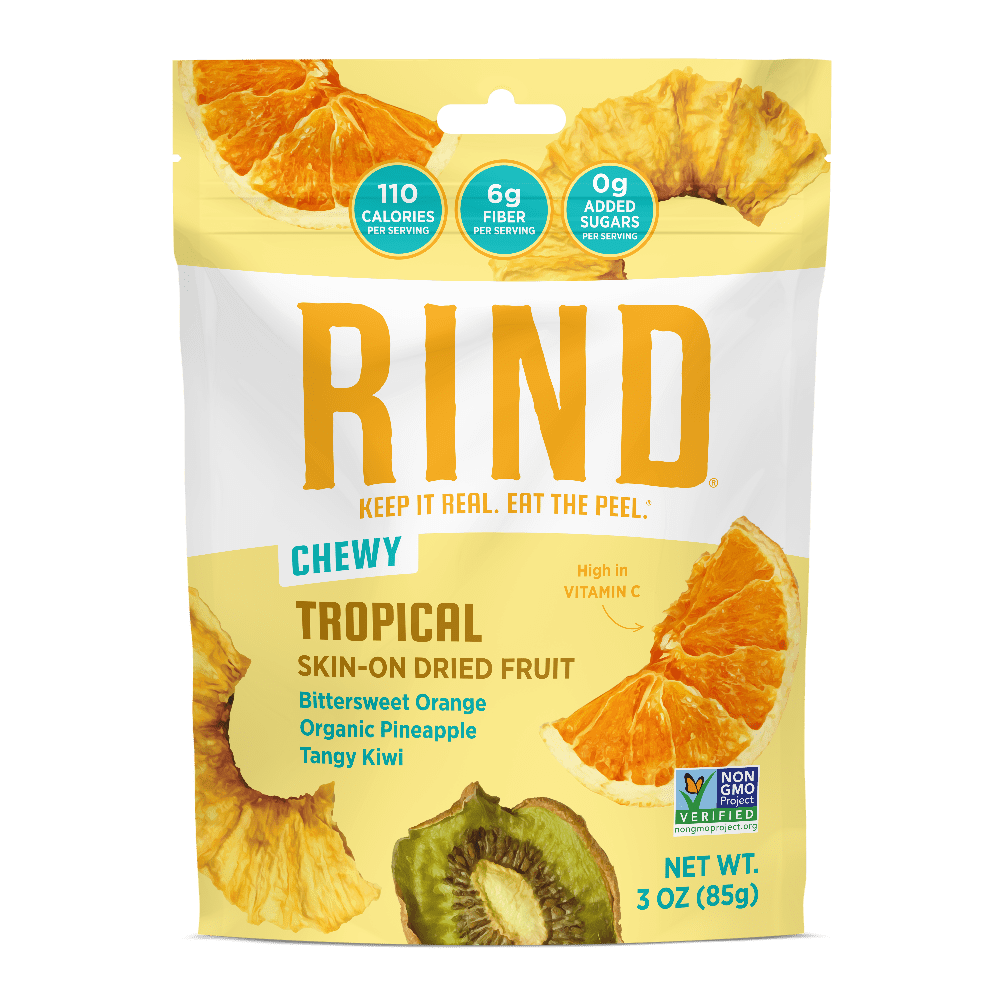 RIND Snacks Tropical Blend Dried Fruit Superfood, Organic Pineapple