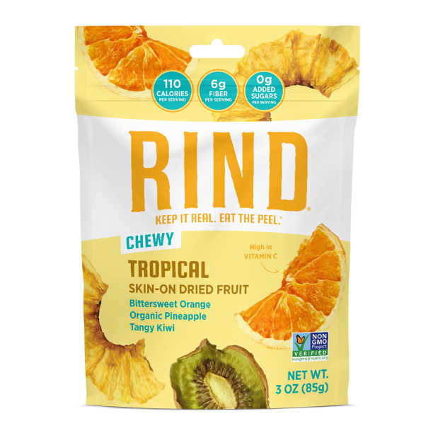 RIND Snacks Tropical Blend Dried Fruit Superfood, Organic Pineapple