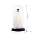 thumbnail image 3 of Orangide Halloween Ghost Cloche Night Light Fabric Ghost Lamp with Glass Dome for Mantel Shelf Spooky Party and Home Decor Ornament, 3 of 6