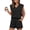 Black, variant on ANRABESS Womens 2 Piece Short Sets 2026 Summer Casual Cap Sleeve Shirts Matching Lounge Outfits Travel Beach Vacation Clothes Black Medium