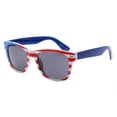 thumbnail image 6 of grinderPUNCH Kids American Flag Sunglasses USA Blue Stars and Stripes Retro Design 80's AGE 4-12, 6 of 7