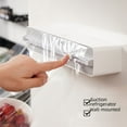 thumbnail image 2 of SOLX Patented Magnetic Wall-Mounted Food Wrap Cutter with Adjustable Length & Double-Sided Sliding Blade - Space-Saving Kitchen Tool for Precise Cuts, Includes 50m Film, E1 Grey, 310*57mm, 2 of 6