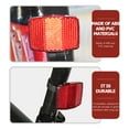thumbnail image 4 of FUTUREORYY 1 Set Bicycle Mountable Rear Safety Warning Reflector PVC White for Road Bike Night Cycling, 4 of 8