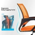 thumbnail image 6 of YRLLENSDAN Mesh Office Chair, Home Office Desk Chairs with Wheels and Arms Computer Chair Adjustable Rolling Swivel Chair for Adults, Orange, 2 Pack, 6 of 8