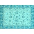 thumbnail image 1 of Ahgly Company Indoor Rectangle Oriental Light Blue Traditional Area Rugs, 6' x 9', 1 of 4