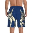 thumbnail image 3 of Naloa Disco party Astronaut Dancing Men's Beach Shorts, Surfing shorts, Swim trunks, Quick Dry Swim Trunks for Surfing Beach Fun - 3X-Large, 3 of 9