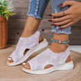 thumbnail image 1 of WILLBEST Sandalias De Plataforma Zapatos De Playa Zapatillas De Mujer Sandalias Planas De Una Sola Pieza Para Vacaciones En La Playa 1038, 1 of 6