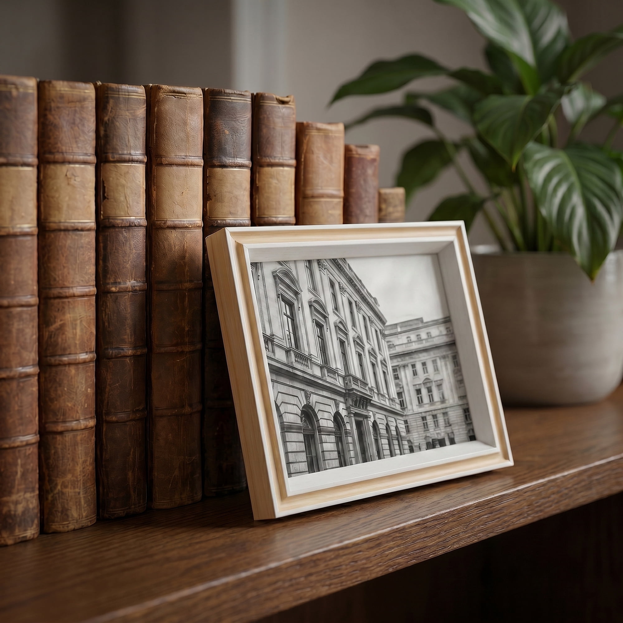Unique Bargains Classic MDF Wood Picture Frame for Wall Mounting Wood 4" x 6"