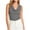 *Gray, variant on VBVC Women's Cowl Neck Ruched Tank Top , Ladies' Stretch Fitted Going Out Cami , Summer Sleeveless Business Work Blouse For Women,Red,S-2XL