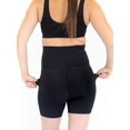 thumbnail image 3 of Gustave Women Maternity Yoga Shorts Over the Belly Workout Running Active Pregnant Athletic Short Pants Leggings with Pockets "Black, M", 3 of 6