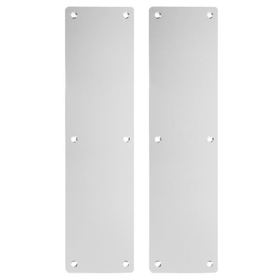 Stainless Steel Door Push Plate for Interior and Exterior Use Silver Easy to Clean Smooth Surface