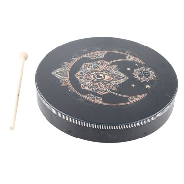 10 Inch Shaman Drum With Drum Stick - Handcrafted Meditation Drum For Sound Healing & Spiritual Music