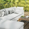 thumbnail image 2 of Modular Lounge Sectional Deep Sofa Set, White, Fabric, Modern Contemporary, Outdoor Patio Balcony Cafe Bistro Garden Furniture Hotel Hospitality, 2 of 10