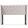 thumbnail image 3 of Bowery Hill King Winged Panel Headboard in Grayish Beige, 3 of 5
