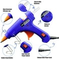 thumbnail image 2 of Mini Hot Glue Gun 10pcs Stick Set For Quick Repair Artist DIY Art Home 20w Blue, 2 of 2