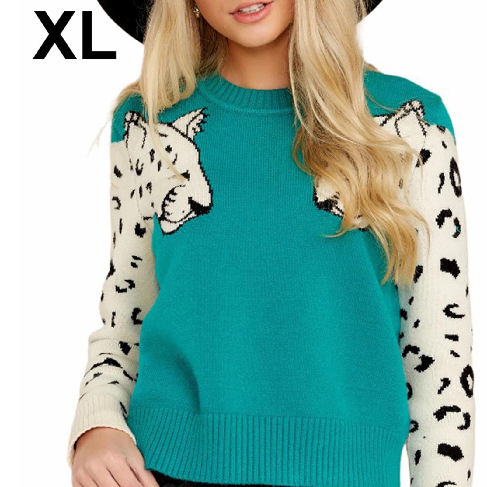 leopard knitwear