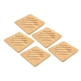thumbnail image 3 of Salvamanteles De Bambú, Varios Usos, 5 Almohadillas Calientes Antideslizantes De Bambú Fáciles De Limpiar Para La Cocina ANGGREK Cuadrado 15CM, 3 of 8