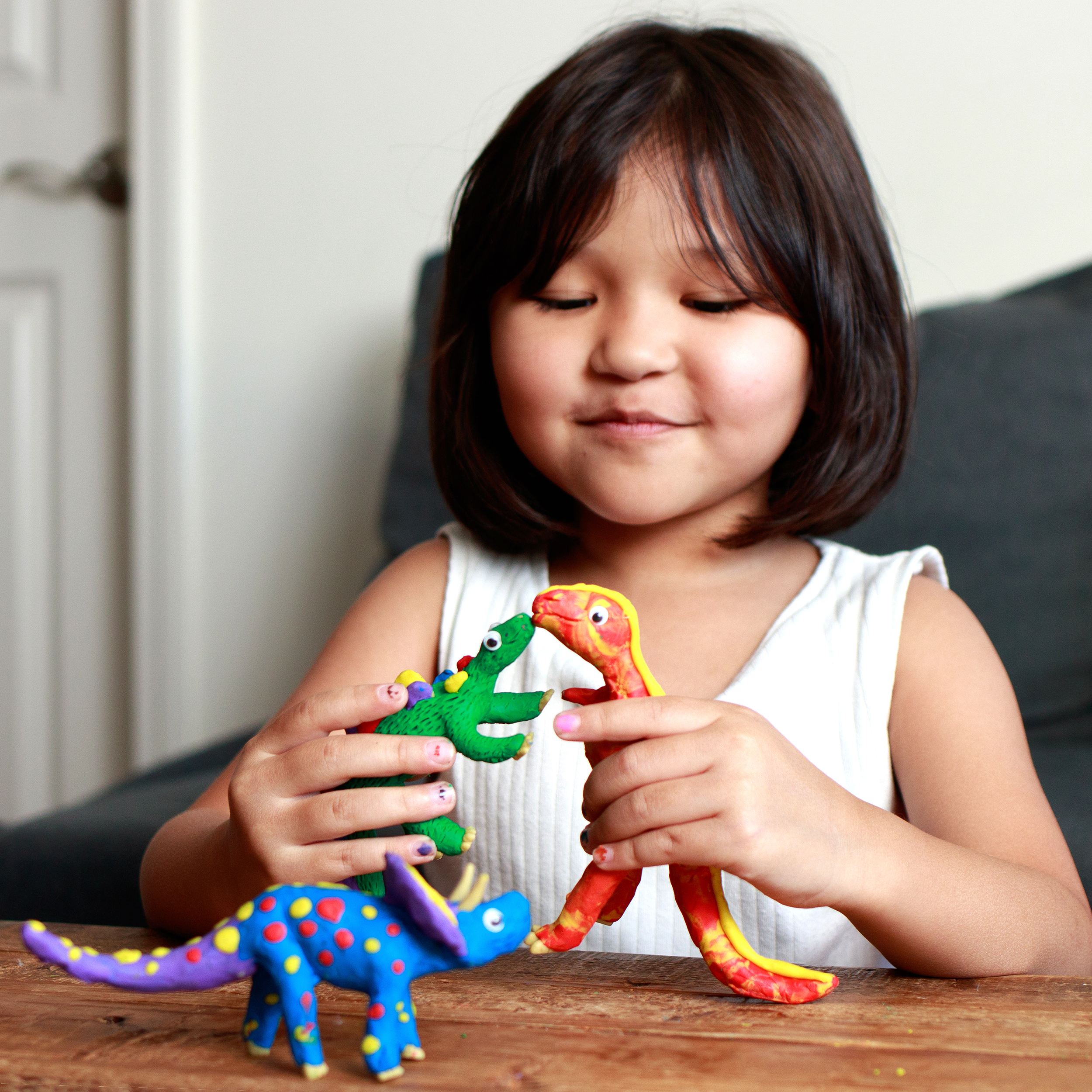 Creativity for Kids Create with Clay Dinosaurs: Craft 3 Dinosaurs for Kids, Dinosaur Toys for Ages 5-8+