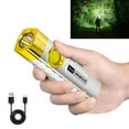 thumbnail image 3 of 1000 Lumens LED Flashlight, 4 Modes with Side Lamp, USB Rechargeable, IP44 Waterproof, Compact Outdoor Torch for Camping, Hiking, Emergency, Portable Design, 10W Power, 3 of 9