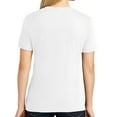 thumbnail image 2 of Abstract Chimpanzee Graphic Design Ladies Big Size Core Cotton V neck T-Shirt - White XL, 2 of 2